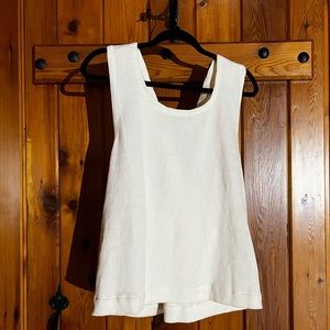 ✨Madewell Ottoman jacquard cross back tank✨